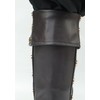 FURPHI Pirate Boot Covers with Studs Medieval Renaissance PU Leather