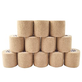 COMOmed selbstklebender verband elastische binde handgelenk bandage pflaster rolle Dog Bandagen Tierische Bandagen Farbe 5 cm X 12 Bände