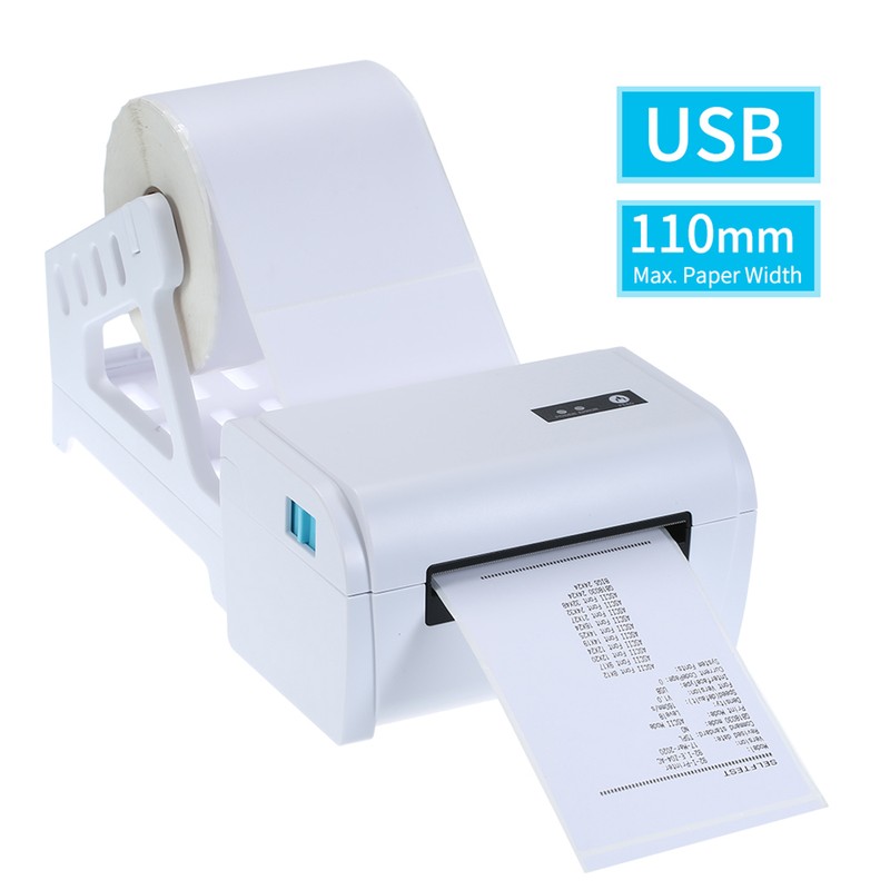 110mm Shipping Label Printer with Stand USB Cable High Speed