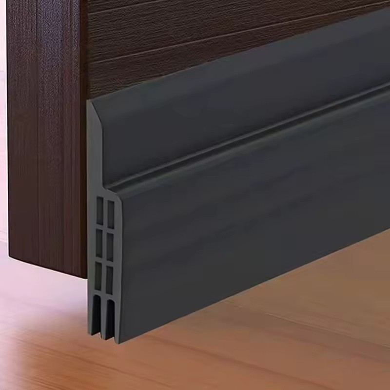 Self-Adhesive Door Draft Stopper Strip, Rubber Bottom Seal for Doors