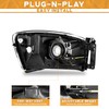 WEELMOTO Headlight Assembly for 2006 2007 2008 Dodge Ram 1500/2500/3500;