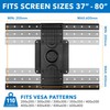 Mount-It! Landscape to Portrait Rotating TV Wall Mount | Vertical