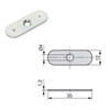 Emuca 1275315 Magnetic catch with metallic counterpart for hinged furniture