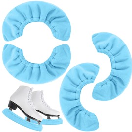 Sumind 4 Pcs Ice Skate Blade Covers Skate Guards for Hockey Skates Hockey Skate Blade Protector for Toddler Youth Adults Men Women(Blue)