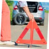ULTECHNOVO 1 Set Safety Reflective Emergency Triangle Sturdy Car Road
