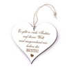 Heart Saying "Beste Tochter der Welt" Decorative Sign Wooden Sign