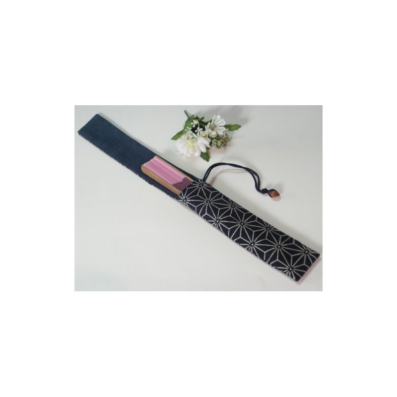 Hand Fan in WEED LEAF PATTERN Chopsticks Bag for Any