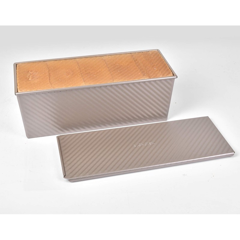 Monfish Large Loaf Pan w Lid Pullman Bread Pan 2.2lb