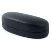 Simple Hard Eyeglass Case in Black for Large & Wraparound