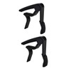 Vaguelly 2pcs Guitar Capo Electric Acoustic Guitar Tuner Clip on Guitar Tuner Electric Guitar Decorate