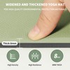 8mm Large Yoga Mat (6'x 4') - Extra Long and