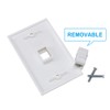 Cat 6 Ethernet Wall Plate 1 Port 2pack,Ethernet Wall Plate