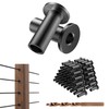 BLIKA 80 Pack Black Stainless Steel Protector Sleeves for 1/8"
