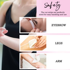 90 Yards Non - Woven Epilating Roll, White, Tear-Resistant, Lint-Free, for Body and Facial Hair Removal