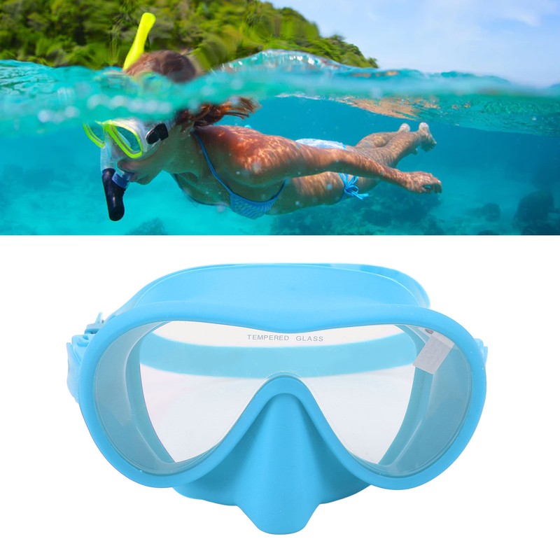 Scuba Diving Goggles Anti Fog Tempered Glass Snorkeling Dive Mask