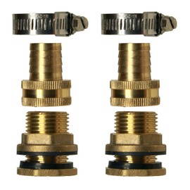 RAINPAL RBLHW020 Brass Rain Barrel Linking Hardware Kit(Hose Not Included) (1 Pair)