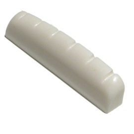 Guitar nut acoustic or electric 43mm x 6mm in white quality resin material.