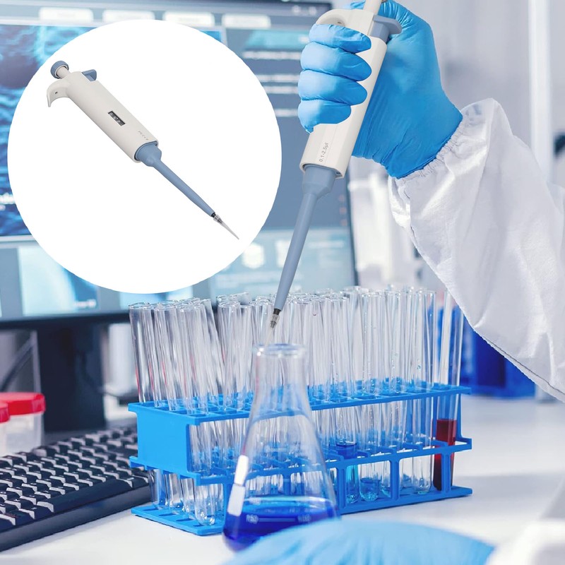 Lab Micropipette 0.1‑2.5ul Adjustable Volume Single Channel Pipettor Instruments Equipment