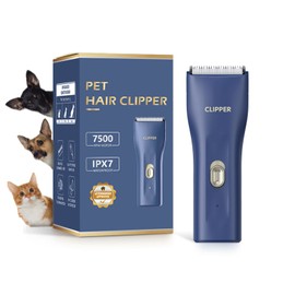 Dog Grooming Kit Clipper for Thick Coat Low Noise Cordless Cat Hair Trimmer Rechargeable Shaver Pet Grooming Tools for Small and Large Animals