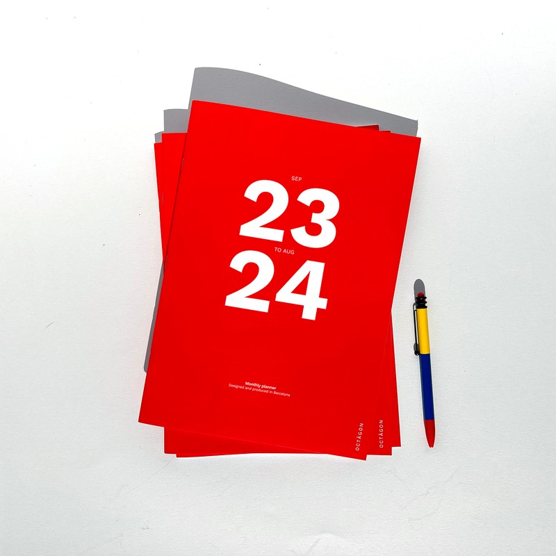 OD OCTÀGONDESIGN Sep23 to Aug 24, Monthly Planner, A4