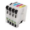 Ink Cartridges Compatible Refill Replacement With Permanent Chip 4 Colors
