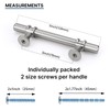 Rergy 10 Pack Cabinet Pulls Brushed Nickel 3inch(76mm) Cabinet Pulls