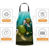 Smooffly Aprons for Home Kitchen A01, turtle under sea water
