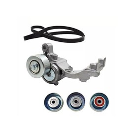 Serpentine Belt Accessory Drive Component Kit - 5-Piece - Compatible with 2007-2009 Toyota FJ Cruiser 4.0L V6
