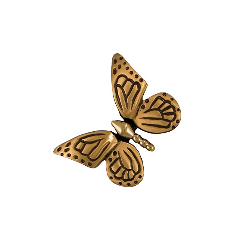 Monarch Butterfly Doorbell Ringer - Brass/Bronze