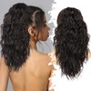 Isaic Ponytail Extension 18Inch Claw Clip Ponytail Extension Long Wavy