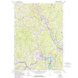 YellowMaps Quechee VT topo map, 1:24000 Scale, 7.5 X 7.5 Minute, Historical, 1959, Updated 1988, 26.8 x 22 in - Tyvek