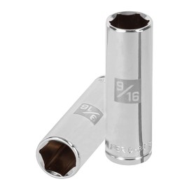 Truper D-3818-HL, Dado largo de 6 puntas std, 9/16", cuadro 3/8"