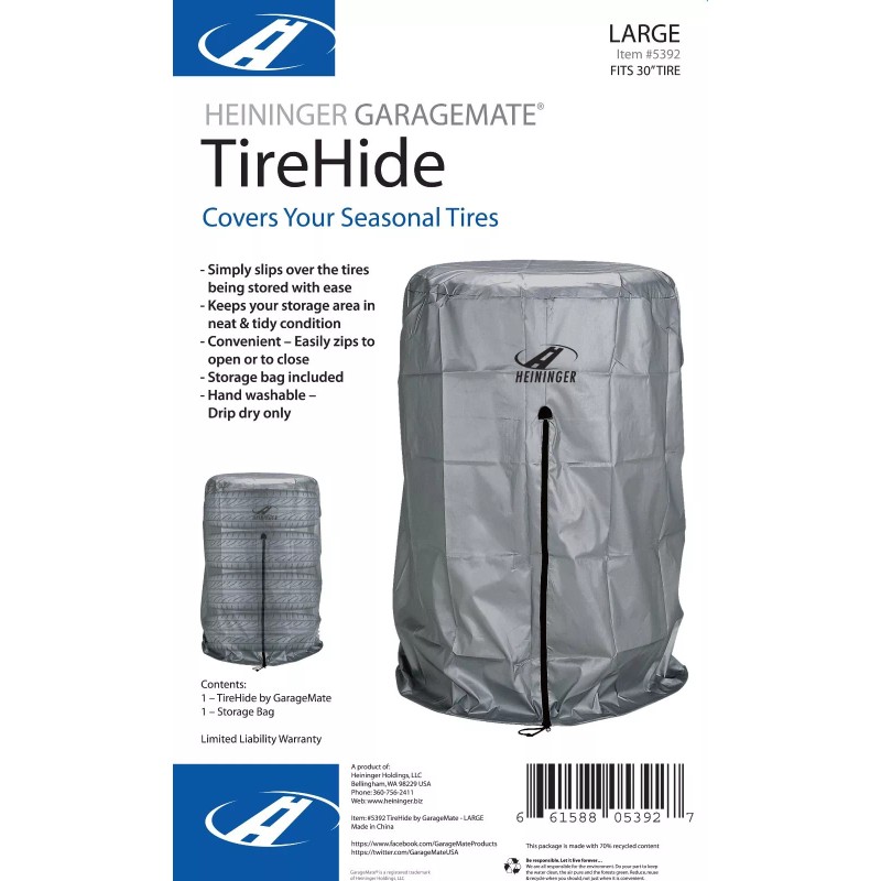 GarageMate TireHide Large Fits 30" Tires Garage Tire Storage Seasonal