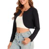 Hobrounn Women's Bolero Long Sleeve Cardigan Elegant Festive Shoulder Jacket,