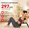 Mini Inversion Table with Back Massage Roller, Back Stretching Machine