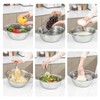 304 Stainless Steel Microporous Colander with Handle, Rice Washers Microporous