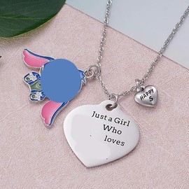 BAIDZFU Anime Necklace, Anime Chain, Cartoon Necklace, Cartoon Pendant Necklace, Children's Cartoon Necklace, Necklace Girls, Chain Children, Birthday Gift, Children's Jewellery, 1