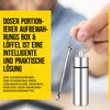 M&M Smartek Dosing Scoop Storage Box & Spoon with Bottle