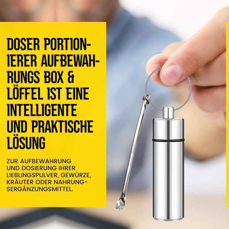 M&M Smartek Dosing Scoop Storage Box & Spoon with Bottle