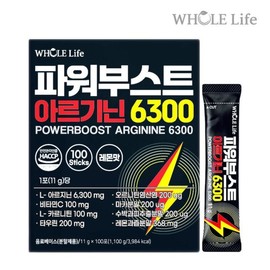 Whole Life 홀라이프 파워부스트 아르기닌6300 100포 x 1박스 Holylife Power Boost Arginine 6300 100 Packs x 1 Box