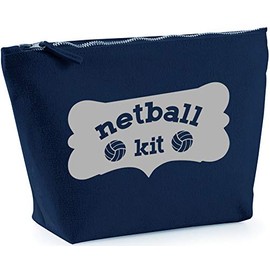 Hippowarehouse Netball kit printed make up cosmetic wash bag 18x19x9cm