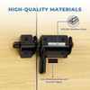 Door Lock with Padlock and Barrel Latch, Stainless Steel Security