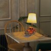 YCHTEWY-Unique Rustic Red Vintage Truck USB Table Lamp with Burlap