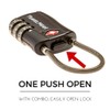 TravelMore 10 Pack TSA Approved Travel Combination Cable Luggage Locks