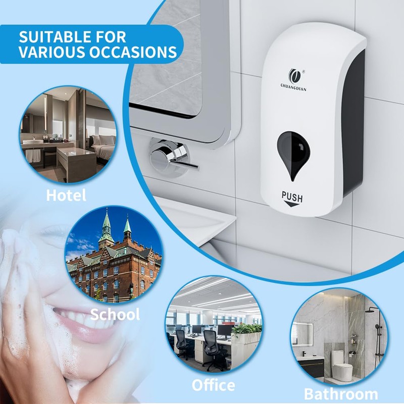 Soap Dispenser Wall Mounted Commercial Hand Soap Dispenser Shampoo Conditioner