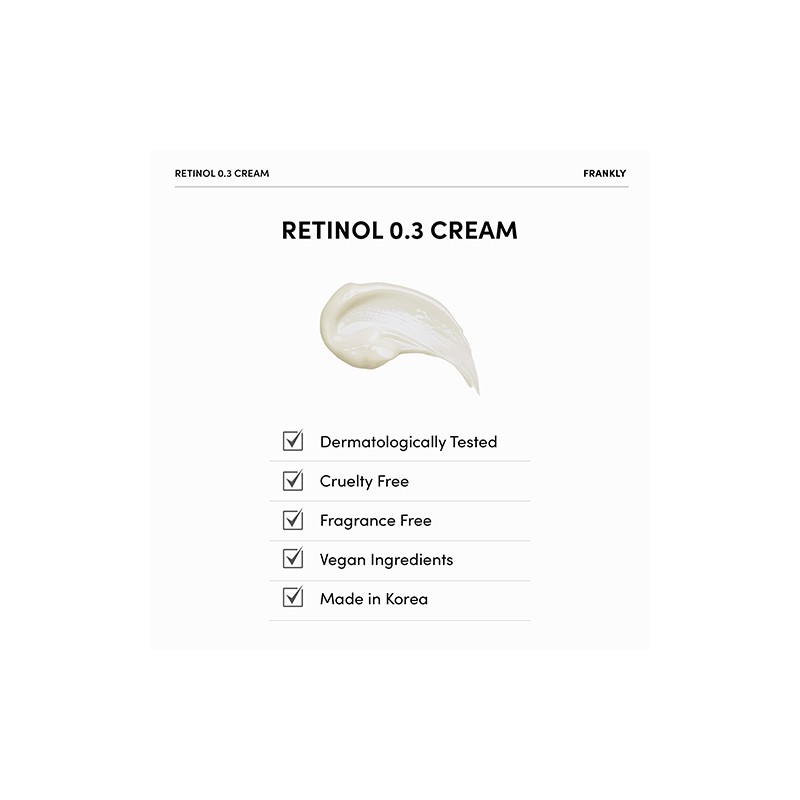 FRANKLY [FRANKLY]Retinol 0.3% cream 20ml