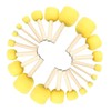 Pack of 20 Sponge Brushes, Round Foam Brushes with Wooden