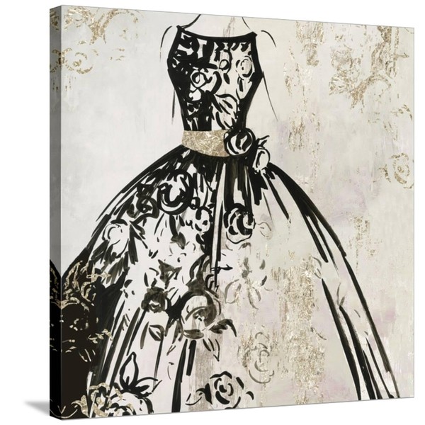 ART.COM Stretched Canvas Print Outlined Dress by Aimee Wilson, 30"