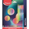 Maped - Nightfall Wooden Colouring Pencils - Triangular Shape -
