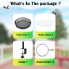 HRAYLTOP Deck Bird Feeders with Metal Mesh Tray and 2